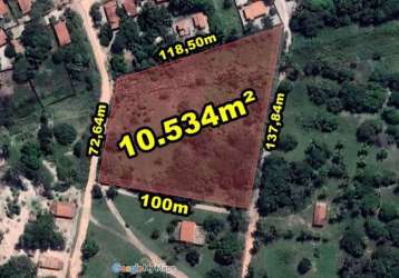 Veras vende terreno 10.534m² na caponga - cascavel-ce