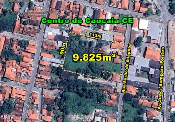 Veras vende terreno 9.825m² no centro de caucaia-ce