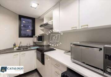 Flat com 1 quarto à venda na rua leopoldo couto magalhães júnior, itaim bibi, são paulo, 47 m2 por r$ 650.000