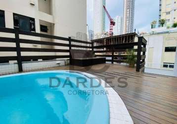 Apto diferenciado c piscina privativa 289m² 3 dorm 2 vagas bc