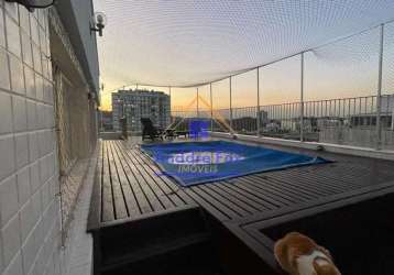 Tijuca, rio de janeiro - rj, cobertura duplex, 4 quartos, 1 suíte, piscina, churrasqueira, 4 vagas,