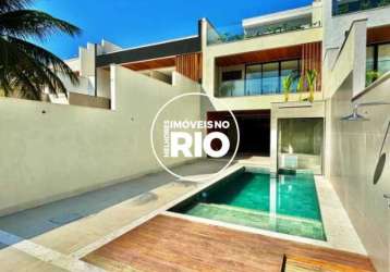 Casa em condomínio fechado com 4 quartos à venda na avenida das américas, --, barra da tijuca, rio de janeiro, 340 m2 por r$ 3.800.000