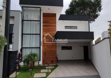 Casa alto padrão à venda com 3 dormitorios todos suítes/closete, 1 master, no condomínio villagio milano, sorocaba - sp