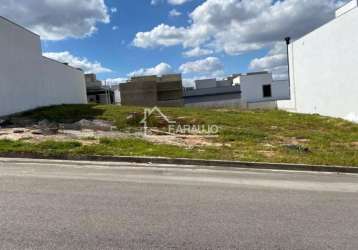 Terreno térrea para venda com 155m², no condomínio horto villagio, sorocaba/sp