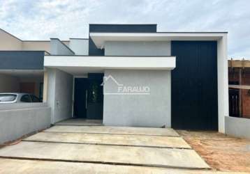 Casa terrea em construção  a venda com 3 dormitorios, 1 suite master/closet , no condomínio horto florestal villagio, sorocaba-sp