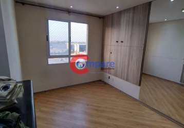 Apartamento com 2 dormitórios para alugar, 45 m² por r$ 1.176,88/mês - ponte grande - guarulhos/sp