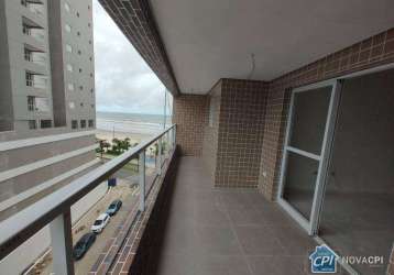 Apartamento vista mar com 2 quartos no balneário flórida em praia grande/sp