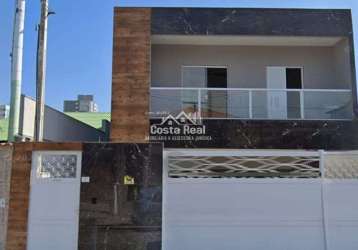 Casa em condomínio fechado com 2 quartos à venda no balneário maracanã, praia grande , 38 m2 por r$ 255.000