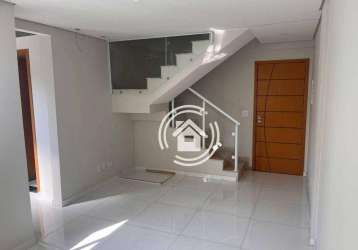 Apartamento duplex com 2 dormitórios à venda, 99 m² por r$ 580.000,00 - nova gerti - são caetano do sul/sp