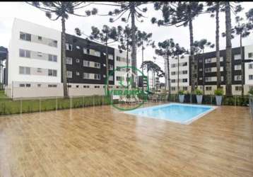Apartamento com 2 quartos à venda na rua maria joaquina vaz, 721, jardim itaqui, campo largo por r$ 200.000