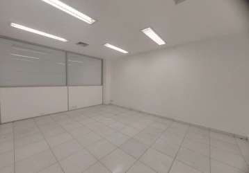 Sala comercial com 4 salas para alugar na rua frei gaspar, centro, santos, 170 m2 por r$ 3.000