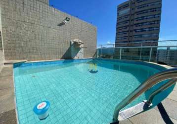 Cobertura com 3 dormitórios à venda, 260 m² por r$ 1.300.000 - aviação - praia grande/sp