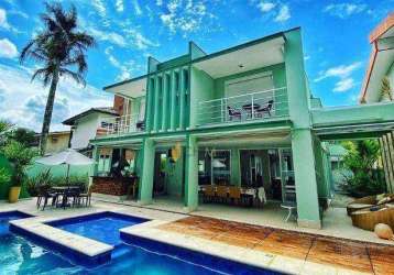 Casa com 4 dormitórios, 390 m² - venda por r$ 7.000.000,00 ou aluguel por r$ 23.500,00/mês - riviera módulo 05 - bertioga/sp