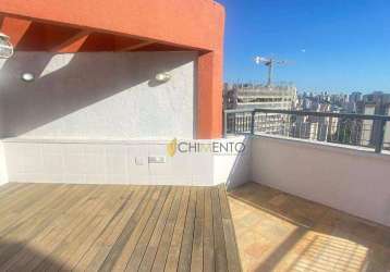 Cobertura com 3 dormitórios, 140 m² - venda por r$ 1.390.000,00 ou aluguel por r$ 8.340,00/mês - chácara klabin - são paulo/sp