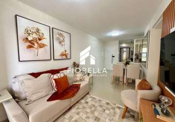 Apartamento porteira fechada com 02 dormitórios sendo 01 suíte no bairro campinas - são josé/sc