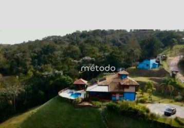 Sítio com 3 dormitórios à venda, 20000 m² por r$ 1.690.000 - capoeirinha - guararema - sp