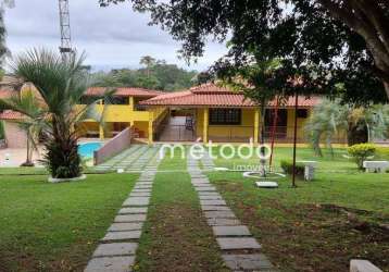 Chácara com 4 dormitórios à venda, 5 m² por r$ 1.350.000,00 - parque agrinco - guararema/sp