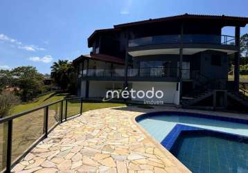 Casa com 4 dormitórios à venda, 369 m² por r$ 2.200.000 - condomínio residencial alpes de guararema - guararema/sp