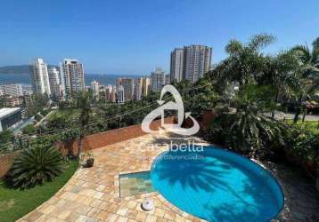 Casa com 4 dormitórios, 578 m² - venda por r$ 6.000.000,00 ou aluguel por r$ 24.000,00/mês - morro santa terezinha - santos/sp