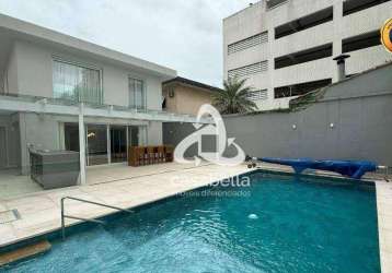 Casa com 3 dormitórios à venda, 294 m² por r$ 4.350.000,00 - ponta da praia - santos/sp