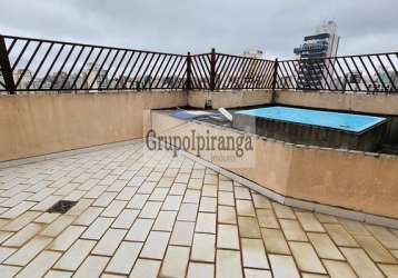 Cobertura duplex ao lado do metrô praça da árvore, 2 dormitórios , quintal com piscina e 1 vaga.