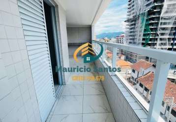 Apartamento em praia grande, bairro vila caiçara, novo e com 2 dormitórios sendo 1 suíte, ampla sacada, residencial com lazer piscina.