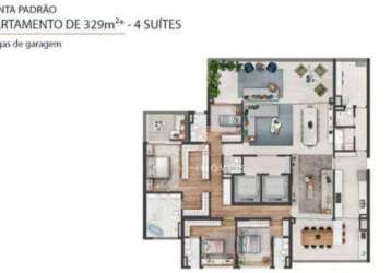 Apartamento com 4 dormitórios à venda, 330 m² por r$ 6.930.000 - cidade jardim - são paulo/sp