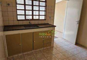 Casa com 1 dormitório para alugar, 45 m² por r$ 900/mês - jardim roseana - são josé do rio preto/sp