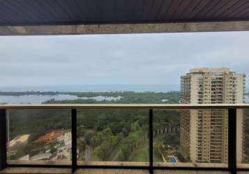 Apartamento para locação em rio de janeiro, barra da tijuca, 4 dormitórios, 2 suítes, 4 banheiros, 2 vagas