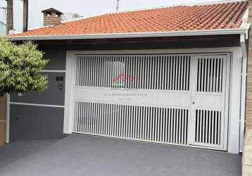 Casa para venda em indaiatuba, jardim paulista i, 3 dormitórios, 1 suíte, 2 banheiros, 2 vagas