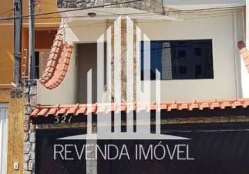 Casa com 3 quartos à venda na rua lourenço de almada, --, vila alto de santo andré, santo andré por r$ 742.000