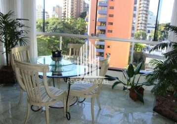 Apartamento com 3 quartos à venda na avenida jurema, --, indianópolis, são paulo por r$ 2.499.000