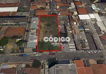 Terreno à venda, 1000 m² por r$ 3.000.000,00 - vila galvão - guarulhos/sp