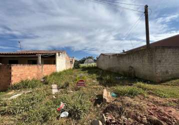 Terreno à venda na rua matinhos, 1164, estados, fazenda rio grande por r$ 95.000