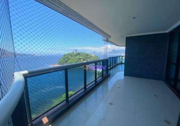 Apartamento à venda, 290 m² por r$ 2.700.000,00 - boa viagem - niterói/rj