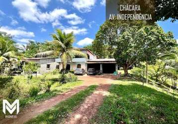 Chácara na av. independência - quarenta horas (coqueiro) - ananindeua/pa