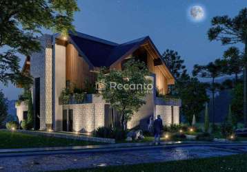 Casa com 5 dormitórios à venda, 725 m² por r$ 9.900.000,00 - aspen mountain - gramado/rs, aspen mountain, gramado - rs