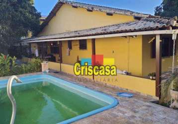 Casa com 5 dormitórios à venda, 400 m² por r$ 1.350.000,00 - palmeiras - cabo frio/rj