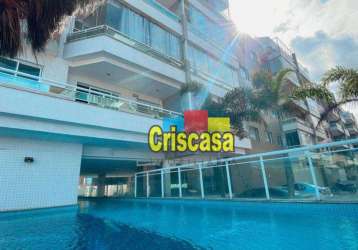 Cobertura à venda, 184 m² por r$ 1.120.000,00 - jardim flamboyant - cabo frio/rj