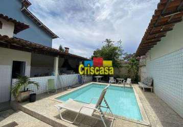 Casa com 6 dormitórios, 250 m² - venda por r$ 1.600.000,00 ou aluguel por r$ 15.315,00/mês - jardim excelsior - cabo frio/rj