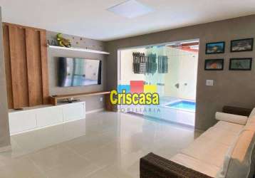 Casa com 2 dormitórios à venda, 150 m² por r$ 675.000,00 - jardim flamboyant - cabo frio/rj