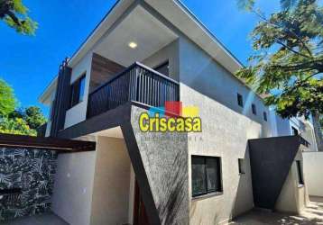 Casa com 3 dormitórios à venda, 141 m² por r$ 962.000,00 - palmeiras - cabo frio/rj