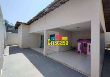 Casa com 3 dormitórios para alugar, 110 m² por r$ 2.997,50/mês - vila do sol - cabo frio/rj