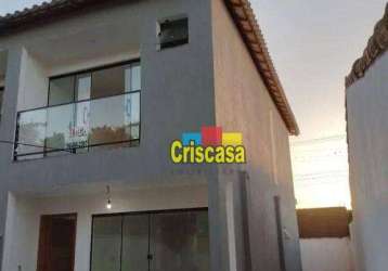 Casa com 2 dormitórios, 110 m² - venda por r$ 650.000,00 ou aluguel por r$ 2.635,00/mês - foguete - cabo frio/rj