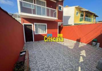 Casa com 3 dormitórios à venda, 111 m² por r$ 850.000,00 - novo portinho - cabo frio/rj