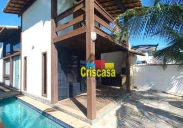 Casa com 3 dormitórios à venda, 136 m² por r$ 1.600.000,00 - peró - cabo frio/rj