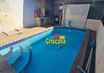 Casa com 5 dormitórios, 100 m² - venda por r$ 890.000,00 ou aluguel por r$ 9.000,00/mês - parque burle - cabo frio/rj