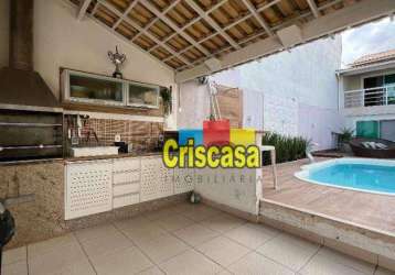 Casa com 3 dormitórios à venda, 190 m² por r$ 1.600.000,00 - jardim excelsior - cabo frio/rj