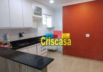 Casa com 2 dormitórios, 70 m² - venda por r$ 390.000,00 ou aluguel por r$ 1.800,00/mês - jardim náutilus - cabo frio/rj