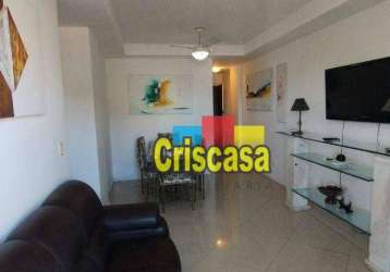 Apartamento com 3 dormitórios, 104 m² - venda por r$ 550.000,00 ou aluguel por r$ 3.500,00/mês - braga - cabo frio/rj